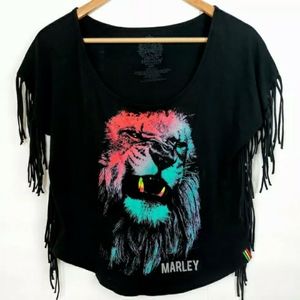 - Burnin Bob Marley Sz Small Tshirt Colorful Graphic